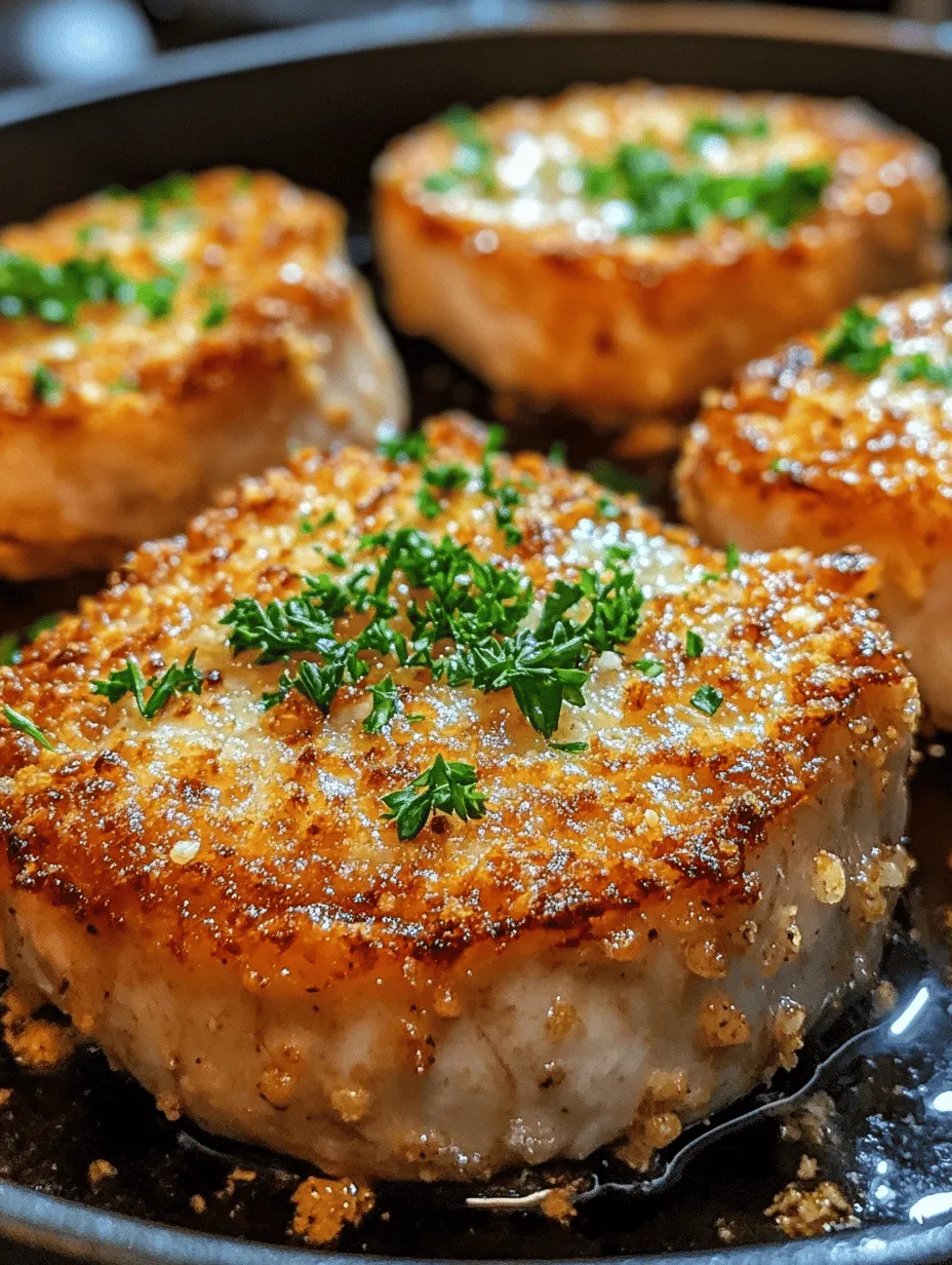 Garlic Parmesan Crusted Pork Chops are a culinary delight that has the power to transform a simple dinner into an extraordinary meal. This dish is perfect for family gatherings, weeknight dinners, or even special occasions when you want to impress your guests without spending hours in the kitchen. The combination of savory garlic, rich Parmesan cheese, and a crispy panko coating creates an irresistible flavor profile that will have everyone coming back for seconds.