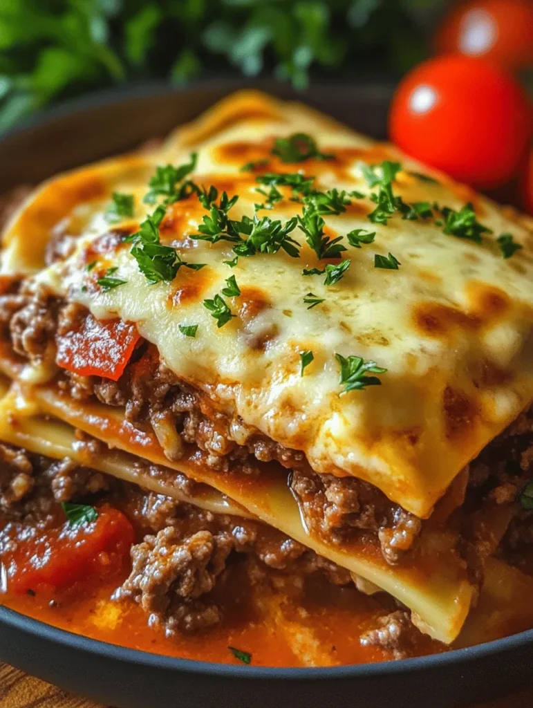 Imagine layers of savory goodness melding together in a single dish—this Parmesan Garlic Bacon Cheeseburger Lasagna is a culinary masterpiece that does just that! This unique dish brings together classic flavors of a cheeseburger with the heartiness of lasagna, making it a perfect comfort food for family dinners or gatherings with friends. Are you ready for a flavor explosion that will leave your guests asking for seconds?