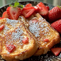 When it comes to making the perfect French toast, the choice of bread is crucial. Brioche and challah are both excellent options due to their rich, buttery texture and ability to absorb the custard mixture without falling apart. Brioche, with its airy and light crumb, offers a slightly sweet flavor that complements the cheesecake filling beautifully. Challah, on the other hand, has a slightly denser texture and a subtle sweetness that pairs perfectly with the strawberries and cream cheese.