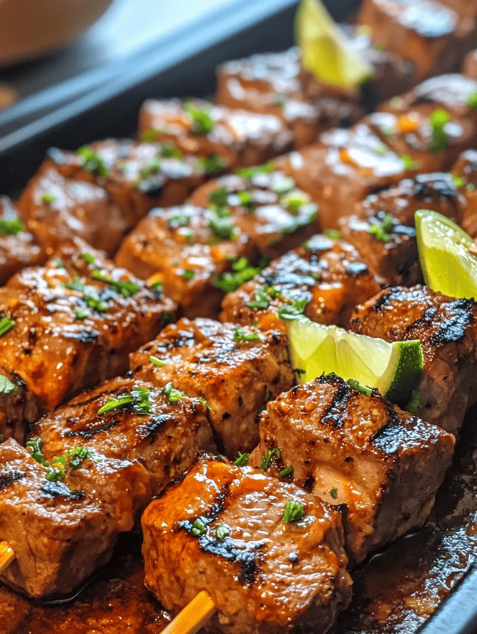 Are you ready to ignite your taste buds? These Sizzling Sriracha Lime Grilled Steak Skewers are an explosion of flavors that will elevate any summer BBQ or weeknight dinner! Imagine tender pieces of flank steak marinated in a zesty and spicy Sriracha-lime mixture, grilled to perfection and served sizzling hot. It’s a dish designed to impress family and friends with minimal fuss!