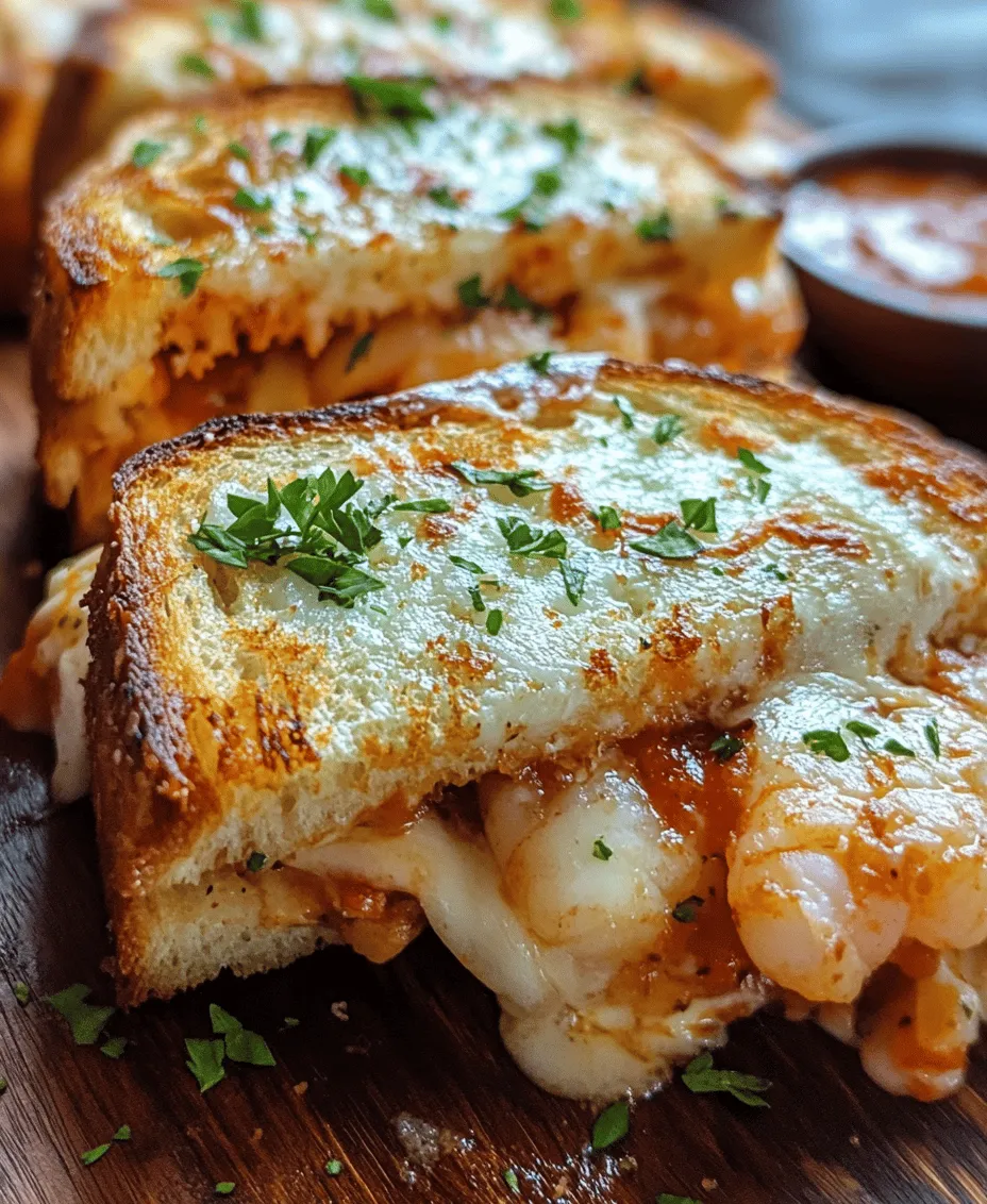 Grilled cheese sandwiches have long been a beloved staple of comfort food, evoking nostalgic memories of childhood lunches and cozy evenings. In recent years, the culinary world has seen a rise in gourmet grilled cheese variations that elevate this classic dish to new heights. One such creation is the Cheesy Garlic Bread Shrimp Grilled Cheese, a mouthwatering combination of succulent shrimp, rich cheeses, and the irresistible flavor of garlic, all nestled between crispy, buttery sourdough bread.