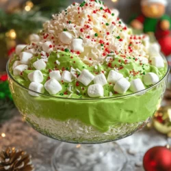 The holidays bring a special charm, and what better way to celebrate than with a delightful dessert that captures the spirit of the season? The Grinch Fluff Christmas Dessert is a fun, festive treat that embodies the whimsy of Dr. Seuss's beloved character while offering a deliciously creamy texture and a vibrant green hue. This delightful dessert not only tantalizes the taste buds but also serves as a whimsical centerpiece for your holiday gatherings, embodying the spirit of Christmas cheer and joy.