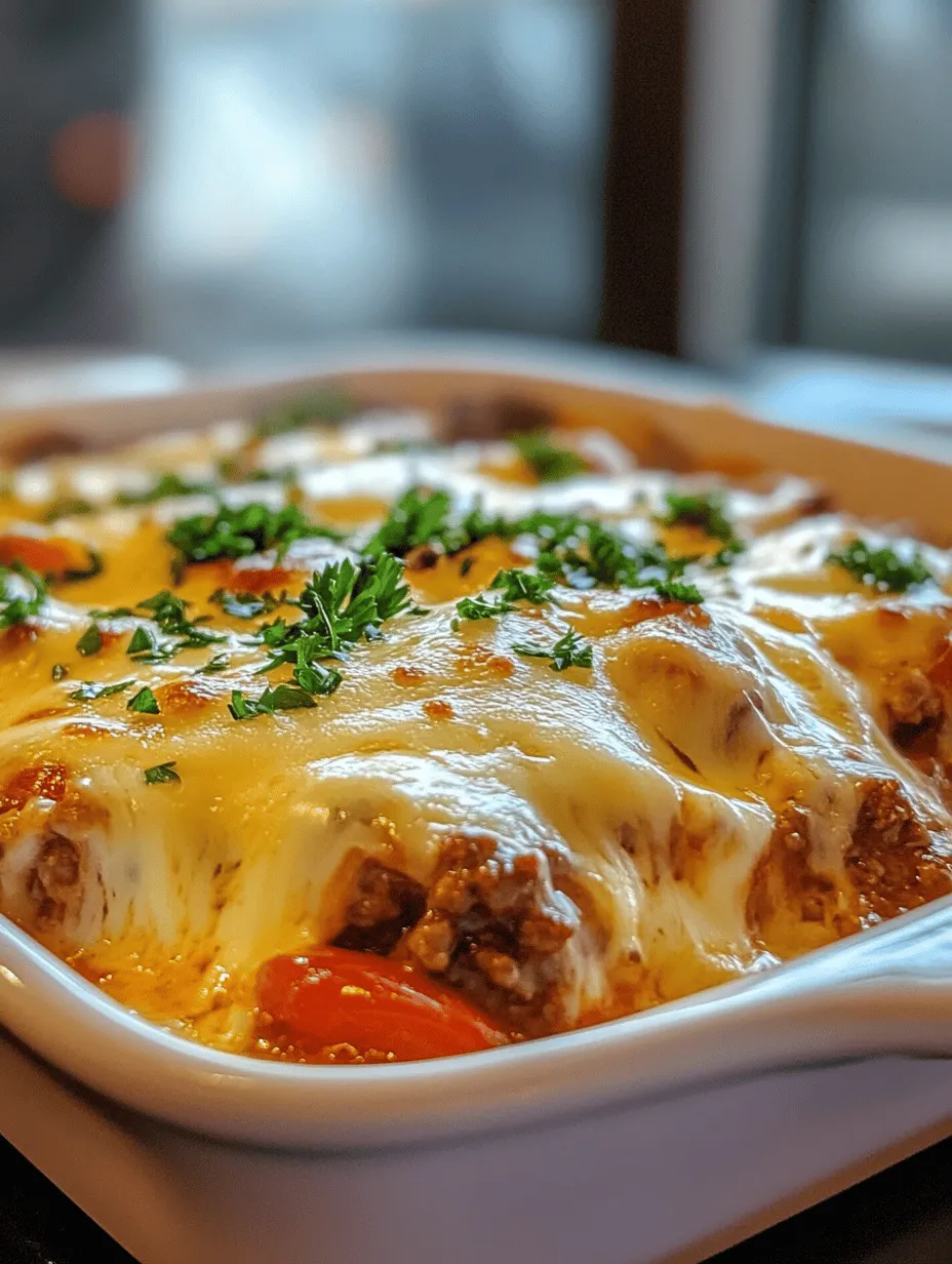 Imagine a warm, bubbling casserole that greets you with the inviting aromas of fresh sautéed vegetables, savory ground beef, and melted cheese. This Beef Lombardi Casserole is a culinary hug in a dish that will quickly become a family favorite. It combines hearty pasta, rich tomato sauce, and three kinds of cheese that create a satisfying and comforting meal perfect for any day of the week. Whether you’re feeding picky eaters or hosting a gathering, this dish is sure to impress with its cheesy goodness and flavor-packed layers.