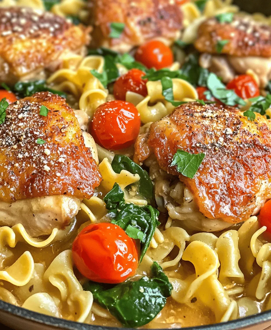 In today's fast-paced world, finding time to prepare a nutritious and delicious meal can often feel like an overwhelming challenge. Enter the one-pan chicken with buttered noodles — a delightful dish that not only simplifies cooking but also tantalizes the taste buds. This recipe combines the savory flavors of well-seasoned chicken thighs, tender egg noodles, and vibrant vegetables, all cooked together in a single pan. The result is a comforting, satisfying meal that can be on your table in less than an hour.