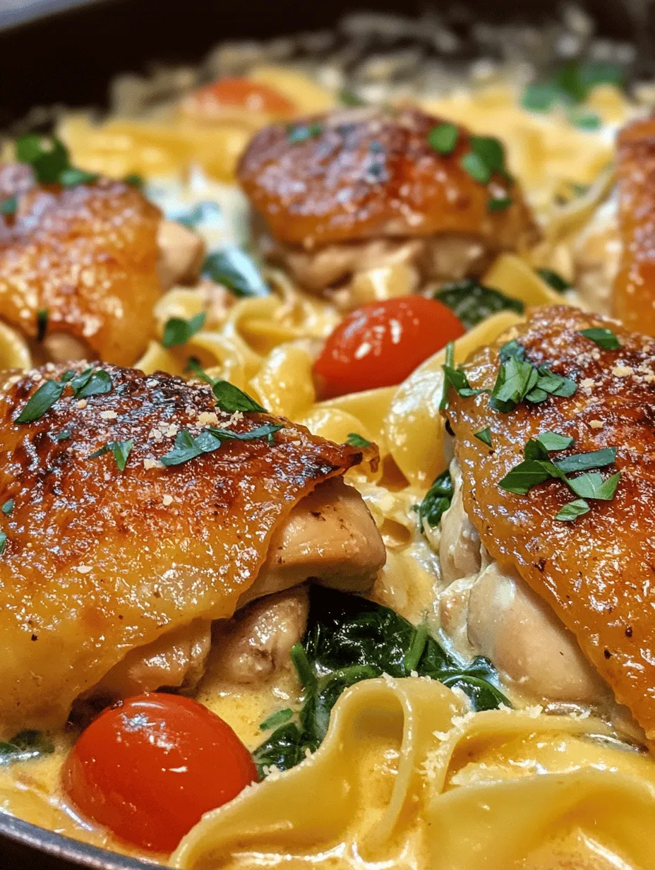 In today's fast-paced world, finding time to prepare a nutritious and delicious meal can often feel like an overwhelming challenge. Enter the one-pan chicken with buttered noodles — a delightful dish that not only simplifies cooking but also tantalizes the taste buds. This recipe combines the savory flavors of well-seasoned chicken thighs, tender egg noodles, and vibrant vegetables, all cooked together in a single pan. The result is a comforting, satisfying meal that can be on your table in less than an hour.