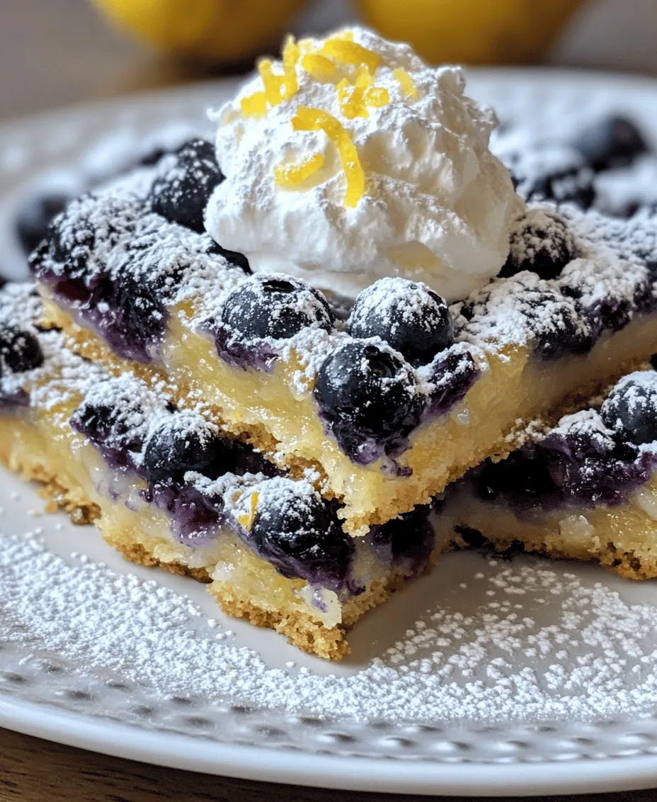 The success of the Blueberry Lemon Delight hinges on the quality of its ingredients. Each component contributes to the dessert's overall flavor, texture, and appeal, making it crucial to understand their roles.