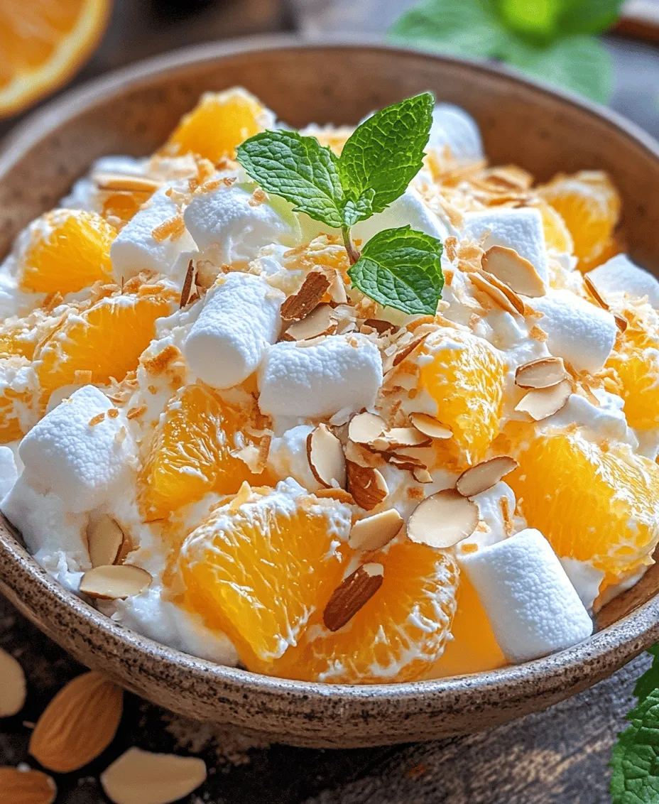 Fruit salads have long been a staple at gatherings, offering a refreshing and light option that tantalizes the taste buds while providing numerous health benefits. Among the myriad of fruit salad options, the Delicious Orange Dreamsicle Salad stands out for its delightful combination of zesty oranges, creamy textures, and crunchy elements. This salad is not just a side dish; it's a celebration of flavors and textures that make it an ideal choice for warm-weather gatherings, picnics, or even as a light dessert on a sunny afternoon.