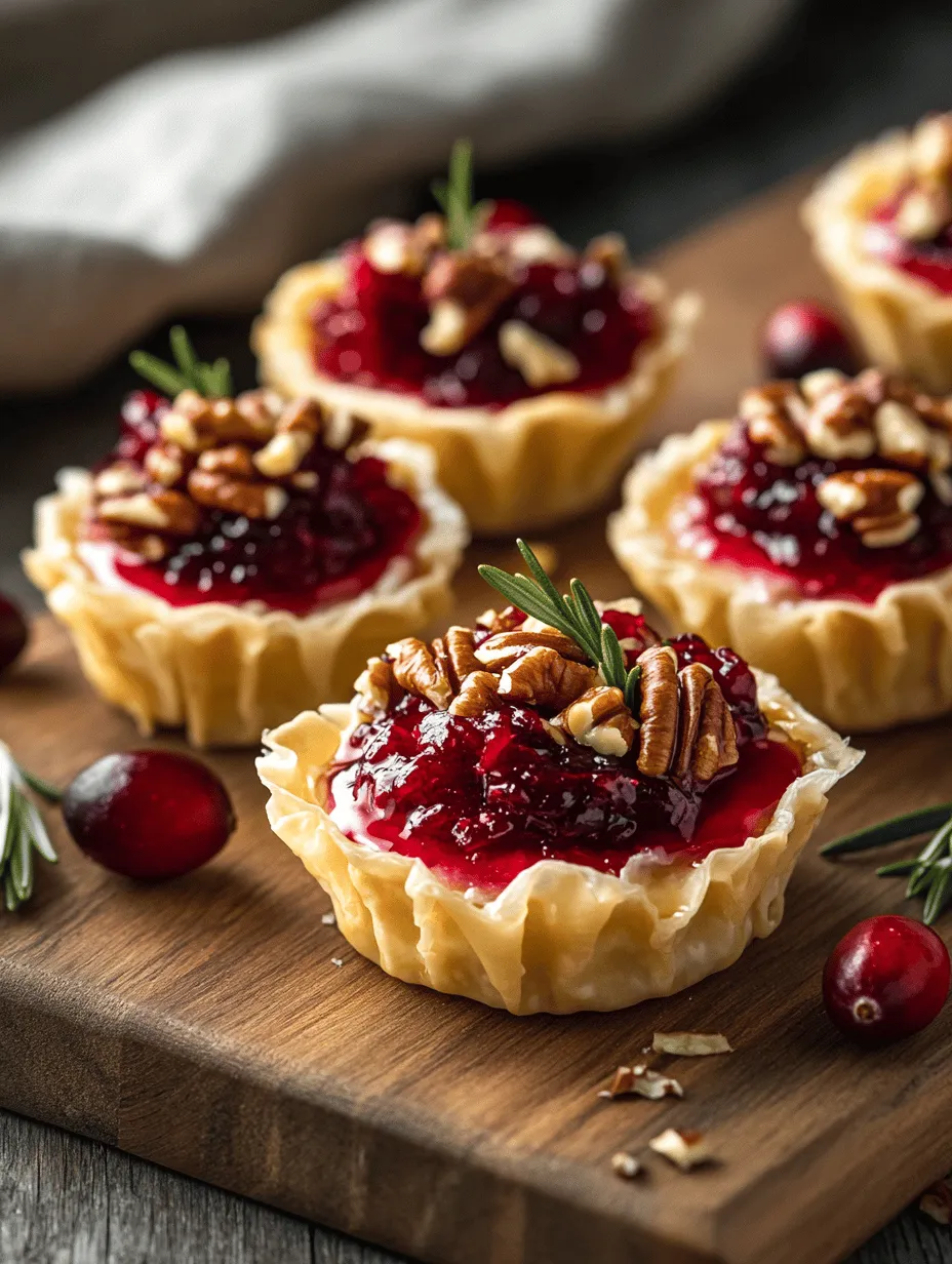 Delightful Cranberry Brie Bites with a Sweet Twist: A Festive Appetizer Recipe