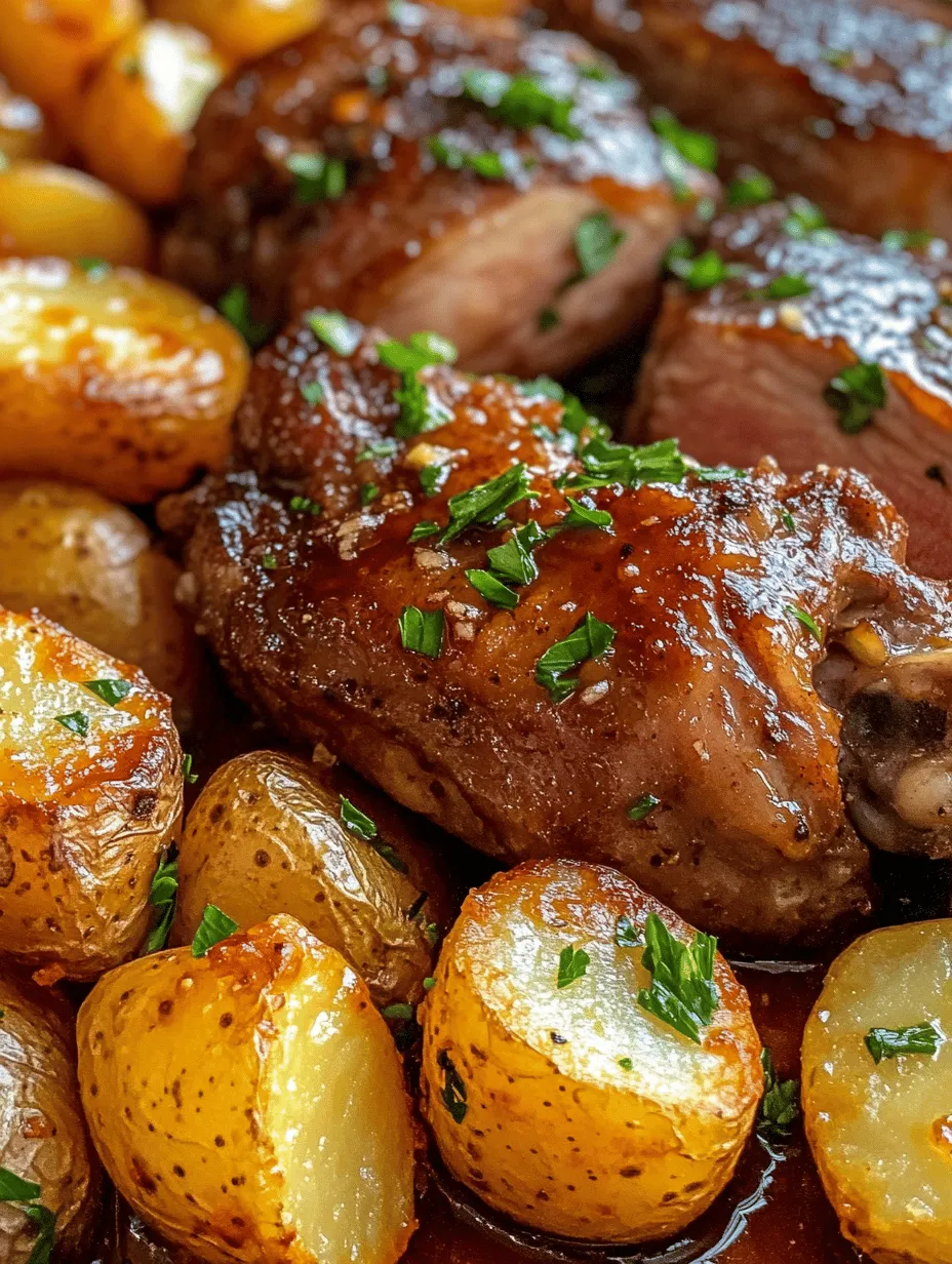 Imagine the mouthwatering aroma of Garlic Butter Chicken and succulent ribeye steaks wafting through your kitchen, promising an unforgettable dinner. This Slow-Cooked Garlic Butter Chicken & Ribeye dish is the perfect marriage of tender, juicy proteins and crispy, cheesy potatoes. Ideal for family gatherings or an intimate dinner date, this recipe transforms simple ingredients into a gourmet experience, all while you kick back and relax.