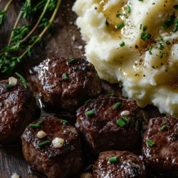 There’s something inherently comforting about a dish that brings together the rich flavors of tender steak and the velvety texture of creamy mashed potatoes. Garlic Butter Steak Bites and Creamy Mash is a delightful combination that not only satisfies your taste buds but also warms your heart. This recipe showcases succulent pieces of beef sirloin, seared to perfection in garlic-infused butter, paired with fluffy mashed potatoes that are irresistibly creamy. Whether you’re hosting a dinner party or simply treating yourself to a satisfying meal, this dish is a fantastic choice that appeals to both novice cooks and seasoned chefs alike.