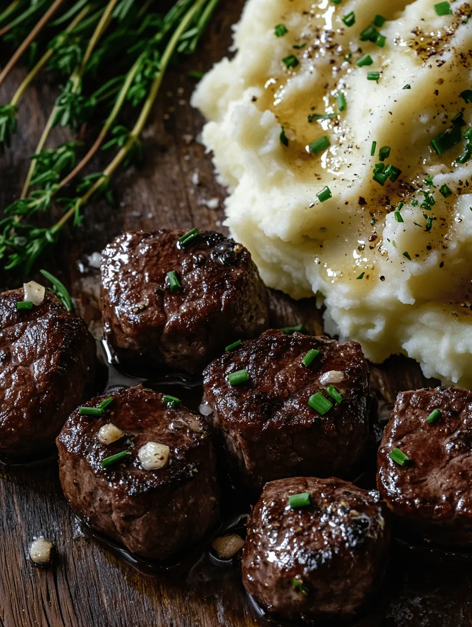 There’s something inherently comforting about a dish that brings together the rich flavors of tender steak and the velvety texture of creamy mashed potatoes. Garlic Butter Steak Bites and Creamy Mash is a delightful combination that not only satisfies your taste buds but also warms your heart. This recipe showcases succulent pieces of beef sirloin, seared to perfection in garlic-infused butter, paired with fluffy mashed potatoes that are irresistibly creamy. Whether you’re hosting a dinner party or simply treating yourself to a satisfying meal, this dish is a fantastic choice that appeals to both novice cooks and seasoned chefs alike.