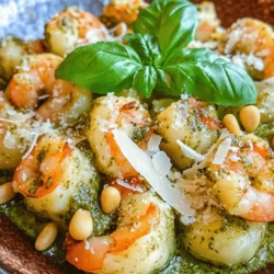 If you’re searching for a dish that effortlessly combines elegance with simplicity, look no further than Creamy Basil Pesto Shrimp and Gnocchi. This delightful recipe is a feast for the senses, bringing together the succulent taste of shrimp, the comforting texture of gnocchi, and the fresh vibrancy of basil pesto. Ideal for both weeknight dinners and special occasions, this dish strikes the perfect balance between hearty and refined, making it a favorite among seafood enthusiasts and pasta lovers alike.