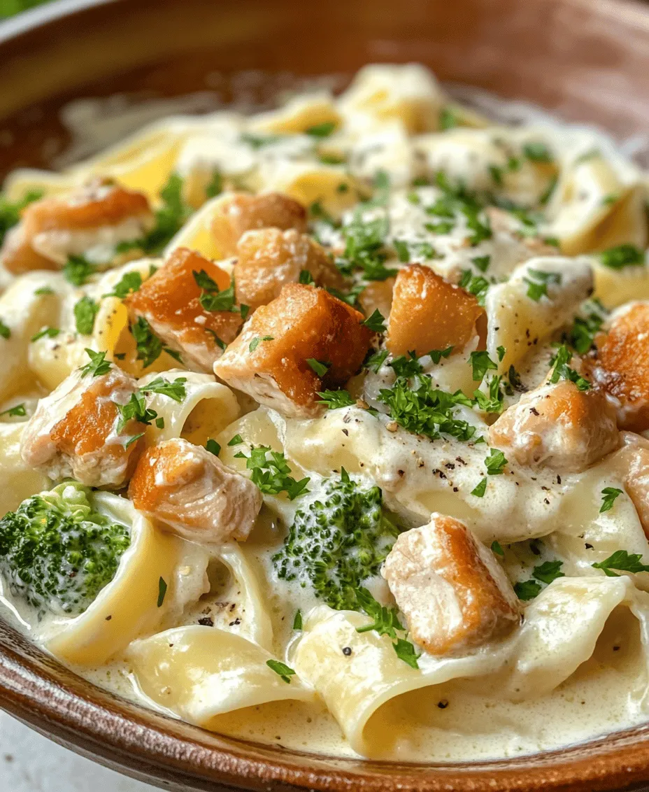 To create a truly memorable Creamy Chicken & Broccoli Alfredo Delight, it’s essential to understand the core ingredients that make up this delicious dish. Below, we break down each ingredient and its significance in contributing to the overall flavor and nutrition of the meal.