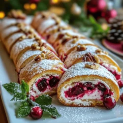 As the festive season approaches, kitchens around the world come alive with the aroma of delicious treats and the spirit of celebration. Holiday gatherings are the perfect opportunity to share joy and warmth, and what better way to do so than with easy, delightful recipes that capture the essence of the season? One such recipe that stands out is the Christmas Cranberry Roll Ups. These vibrant, flavor-packed roll-ups not only make for an eye-catching addition to your holiday spread but are also incredibly simple to prepare.