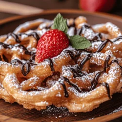 Funnel cakes have a rich history that dates back centuries. They are believed to have originated in the Middle Ages, with various cultures around the world preparing similar fried desserts. The name "funnel cake" is derived from the funnel-shaped tool used to pour the batter into hot oil, creating the iconic lace-like design that we associate with this sweet treat today. Traditionally, funnel cakes are served at fairs, carnivals, and festivals, where their warm, crispy texture and sugary topping make them a favorite among visitors.