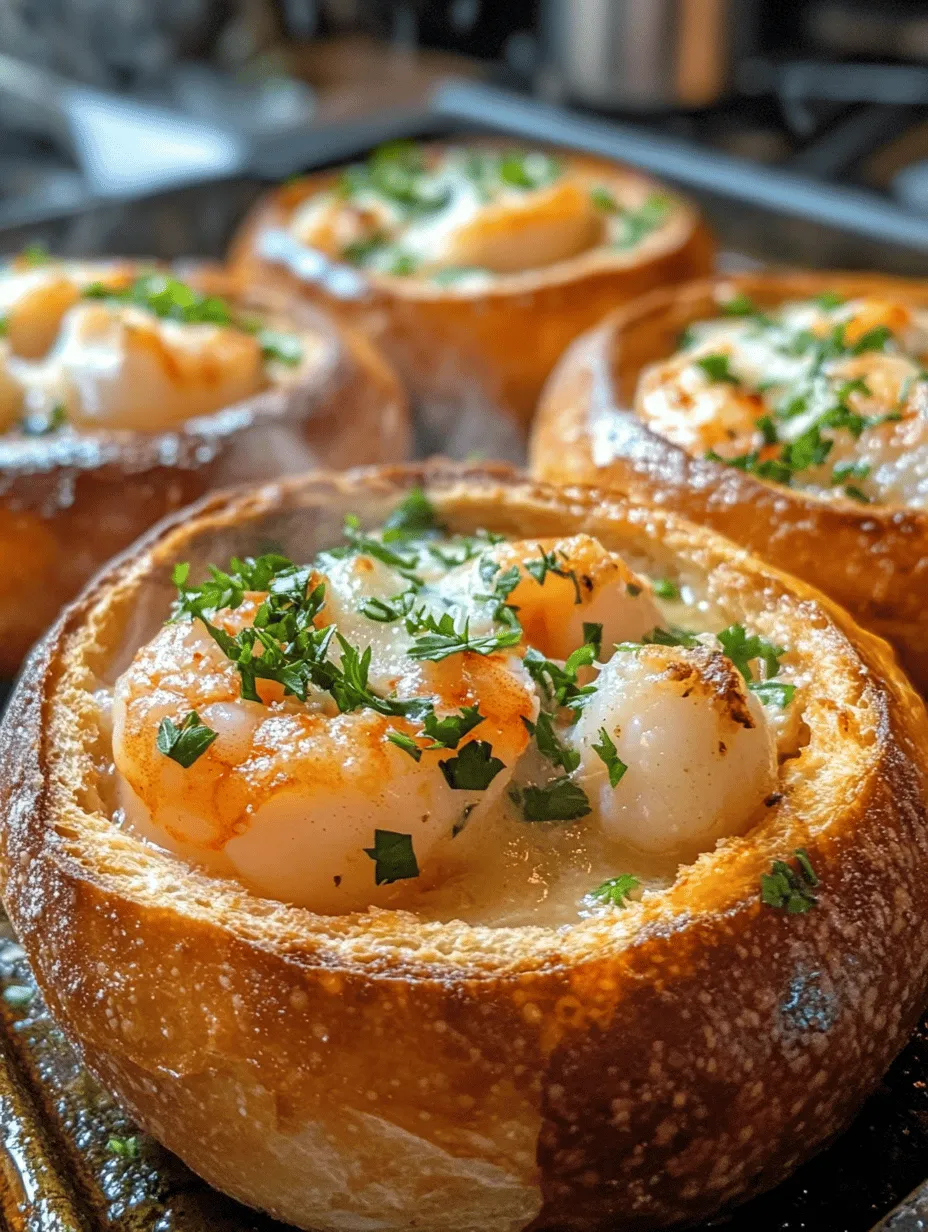 Imagine a chilly evening, where the comforting aroma of a warm, savory soup fills your kitchen. Now, picture that soup served in a freshly baked bread bowl, perfectly capturing the essence of comfort food. This is exactly what the Stuffed Seafood Soup Bread Bowl embodies—a delightful fusion of rich flavors, hearty textures, and culinary creativity that elevates a simple soup to a satisfying meal.