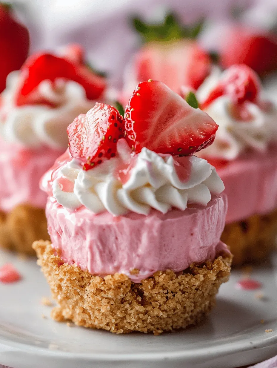 If you’re on the hunt for a dessert that combines indulgence with elegance, look no further than these irresistible strawberry crunch cheesecake bites. These delightful treats deliver a perfect harmony of creamy cheesecake and crunchy crust, making them an absolute favorite for any dessert lover. Ideal for a variety of occasions—whether you're hosting a festive party, enjoying a family gathering, or simply treating yourself to something sweet—these cheesecake bites are sure to impress.