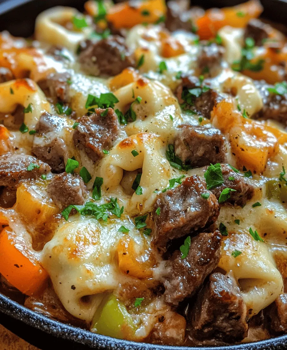 If you're seeking a meal that embodies comfort while delivering a punch of flavor, look no further than Cheesesteak Tortellini in Rich Provolone Sauce. This innovative dish beautifully marries the beloved elements of a classic Philadelphia cheesesteak with the tender, cheesy embrace of tortellini, creating a culinary experience that is both satisfying and indulgent. Whether you’re looking to whip up a quick dinner on a busy weeknight, impress your friends at a family gathering, or celebrate a special occasion, this recipe has you covered.