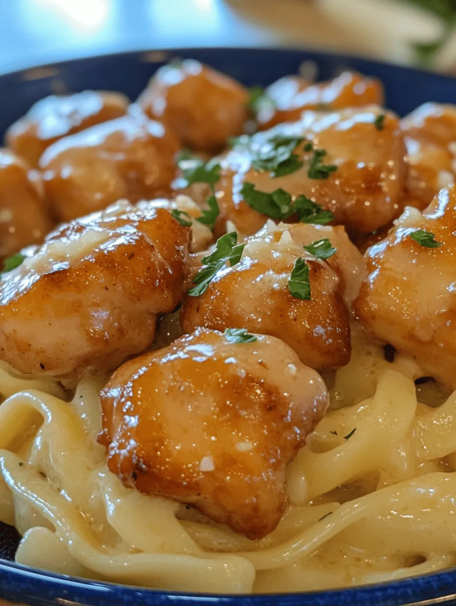 To create a dish that tantalizes the senses, it's essential to understand the ingredients that contribute to its flavor and nutrition. Let’s dive into the core components of this Garlic Butter Chicken Bites with Creamy Parmesan Pasta dish: