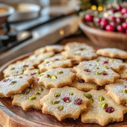 As the holiday season approaches, the aroma of freshly baked cookies fills the air, inviting warmth and comfort into our homes. One recipe that perfectly encapsulates the spirit of the season is Cranberry Pistachio Shortbread Cookies. These delightful cookies combine the rich, buttery flavor of traditional shortbread with the sweet-tartness of dried cranberries and the satisfying crunch of pistachios. Ideal for holiday gatherings, gift-giving, or simply enjoying during a cozy afternoon, these cookies elevate any occasion with their vibrant colors and festive flair.