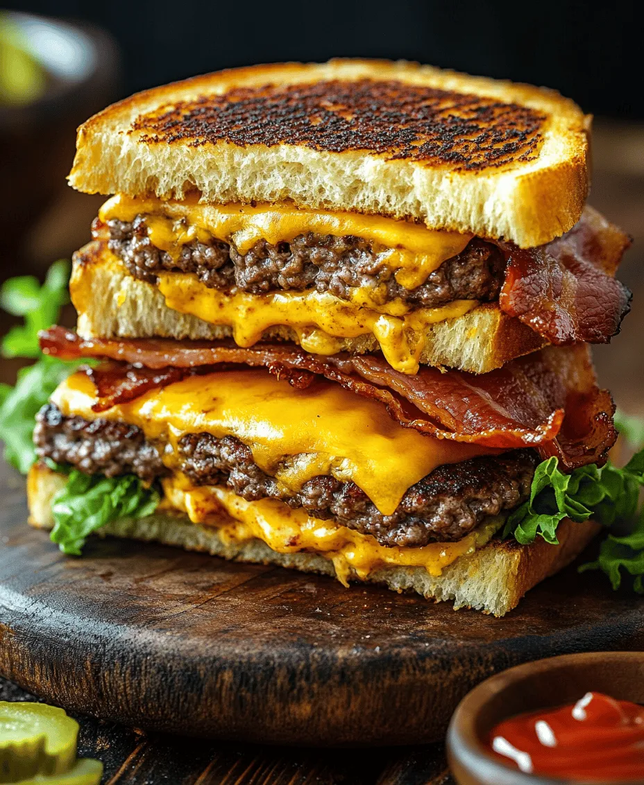 In the realm of comfort food, few dishes evoke the same level of nostalgia and satisfaction as a classic cheeseburger. Now, imagine taking that beloved flavor profile and elevating it to new heights, merging it with the gooey, melty goodness of grilled cheese. Enter the Bacon Cheeseburger Grilled Cheese Delight—a culinary creation that perfectly encapsulates the best of both worlds. This mouthwatering dish features crispy, thick-cut bacon, juicy beef patties, and a medley of melted cheddar cheese, all cozily nestled between slices of buttery sourdough bread.