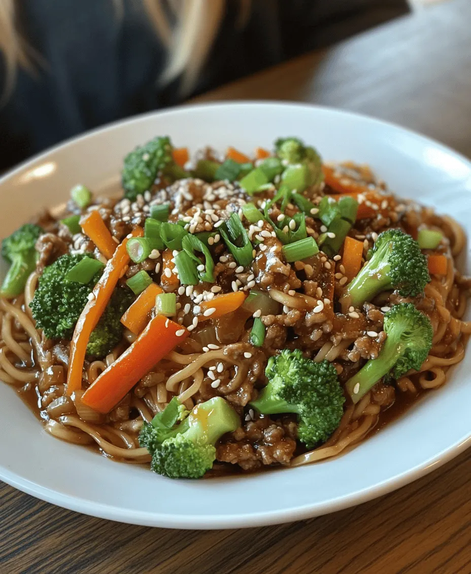 Mongolian Noodles with Ground Beef is a delightful and quick stir-fry recipe that combines tender noodles with flavorful beef and vibrant vegetables. This dish encapsulates the essence of heartwarming comfort food while delivering a punch of flavor that will tantalize your taste buds. Whether you are looking for a meal to whip up on a busy weeknight or a satisfying dish to impress guests during a weekend gathering, this recipe offers an easy solution.