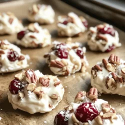 When it comes to creating a sweet treat that is both visually appealing and deliciously satisfying, few recipes can rival the allure of white chocolate cranberry pecan clusters. These delightful morsels combine the creamy sweetness of white chocolate with the tartness of dried cranberries and the rich, nutty flavor of pecans. The result is a harmonious blend of flavors and textures that is sure to please any palate.