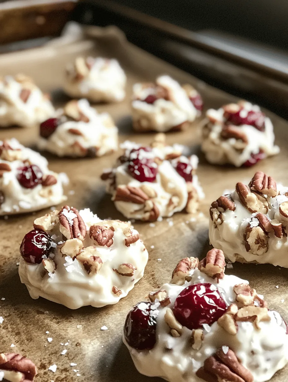 When it comes to creating a sweet treat that is both visually appealing and deliciously satisfying, few recipes can rival the allure of white chocolate cranberry pecan clusters. These delightful morsels combine the creamy sweetness of white chocolate with the tartness of dried cranberries and the rich, nutty flavor of pecans. The result is a harmonious blend of flavors and textures that is sure to please any palate.