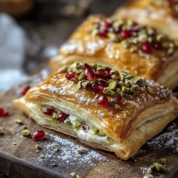 When it comes to hosting a gathering or celebrating a special occasion, appetizers play a crucial role in setting the tone for the meal. They not only whet the appetite but also serve as a social centerpiece that brings guests together. One appetizer that stands out for its elegance and flavor is the Brie & Pomegranate Pastry Parcels with Pistachio Topping. These delightful little parcels are a feast for the eyes and the palate, featuring flaky pastry enveloping creamy Brie cheese, fresh pomegranate seeds, and topped with a crunchy pistachio layer.