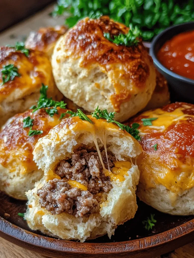 If you're ready to take your comfort food game to the next level, these Garlic Parmesan Cheeseburger Bombs are here to wow your taste buds! Imagine juicy ground beef, melted cheese, and fragrant garlic all encased in soft, buttery biscuit dough. Perfect for game day, family gatherings, or a cozy movie night, these bomb bites offer an explosion of flavor in every mouthful. I can still remember the first time I made them for my friends; they disappeared within minutes, and the compliments just kept on coming!