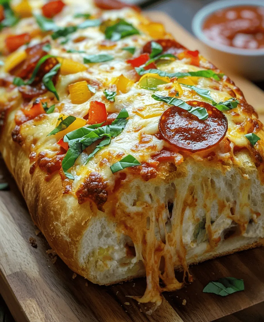 Cheesy Pizza Stuffed Bread is a delightful culinary creation that marries the comforting qualities of traditional stuffed bread with the beloved flavors of pizza. This recipe has garnered a devoted following among food enthusiasts, with its gooey cheese, savory toppings, and soft, warm bread. It is an ideal dish for a casual family dinner, a party snack, or even a cozy movie night treat. With its versatility and satisfying nature, Cheesy Pizza Stuffed Bread embodies everything we love about comfort food.