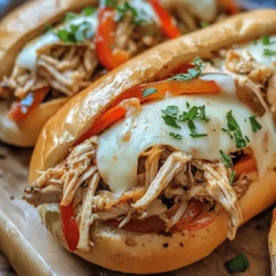 In the fast-paced world we live in, the convenience of slow cooker meals has captured the hearts of home cooks everywhere. Not only do they simplify meal preparation, but they also allow for a depth of flavor that is hard to achieve with traditional cooking methods. One standout recipe that embodies these qualities is the Zesty Slow Cooker Chicken Philly Sandwiches. This dish is not just easy to make; it is a delightful combination of savory chicken, fresh vegetables, and melty cheese, all nestled in soft bread, making it a family-friendly favorite.