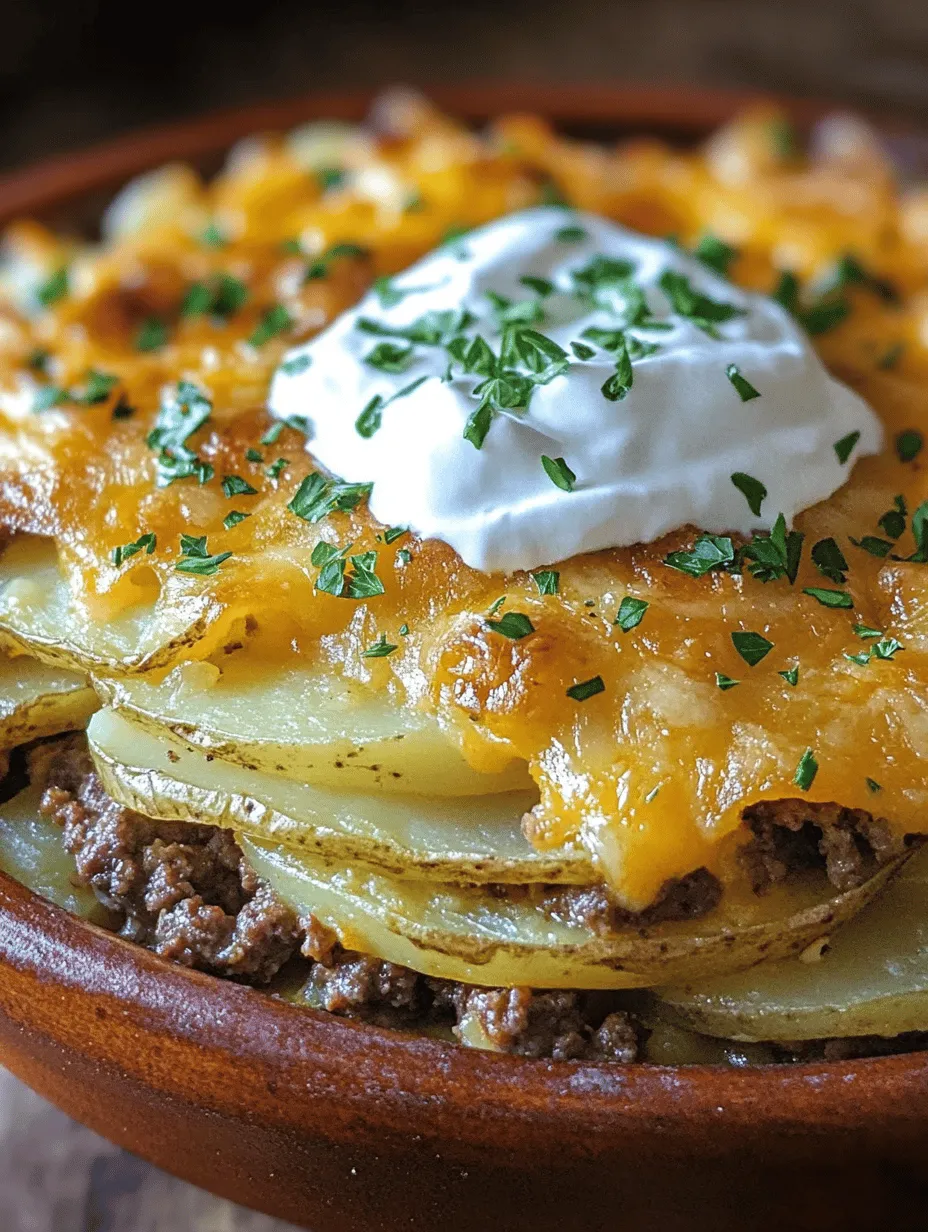 Comfort food holds a special place in our hearts and kitchens, often evoking memories of family gatherings, cozy evenings, and the nurturing care of loved ones. These dishes provide not only sustenance but also a sense of warmth and belonging. One such dish that exemplifies the essence of comfort food is the Hearty Ground Beef and Savory Potato Bake. This recipe combines the richness of ground beef with the satisfying texture of potatoes, creating a meal that is both hearty and comforting.