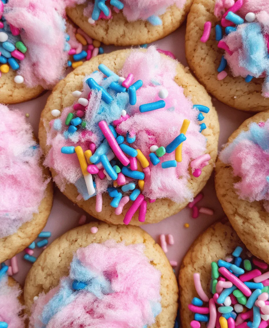 Cotton candy cookies are a delightful and whimsical dessert that captures the essence of childhood nostalgia. With their vibrant colors and sweet, airy flavors reminiscent of a day at the fair, these cookies offer a unique twist on traditional treats. Not only do they boast an eye-catching appearance, but they also deliver a fun fusion of textures and tastes that make them irresistible to both kids and adults alike. Imagine biting into a soft, chewy cookie that bursts with the essence of fluffy cotton candy; it’s a delightful experience that goes beyond the usual cookie fare.