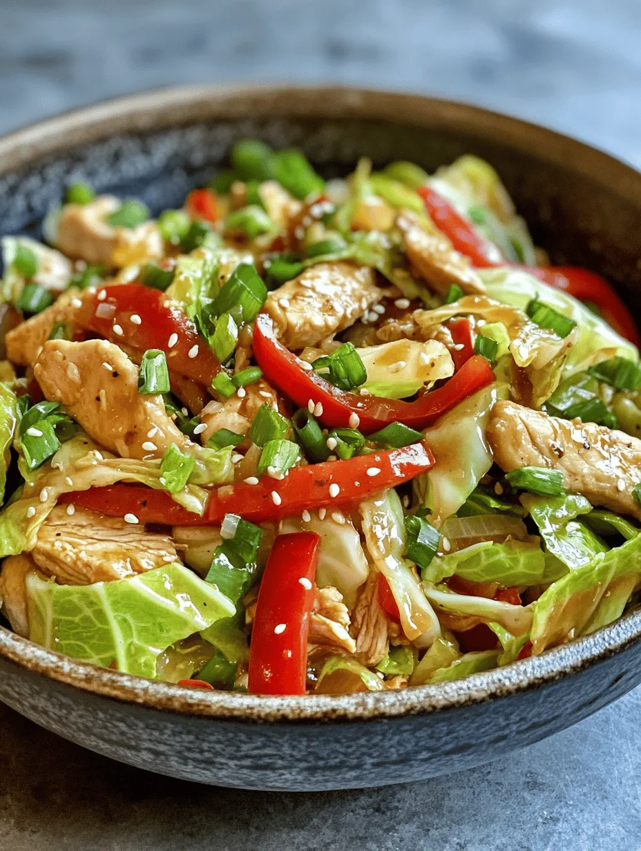 Stir-frying is a culinary technique that has gained immense popularity around the globe, and for a good reason. It is a quick and healthy cooking method that showcases the vibrant flavors and textures of fresh ingredients. Among the myriad stir-fry recipes available, Zesty Chinese Chicken Cabbage Stir-Fry stands out as a delightful meal option that is not only delicious but also packed with essential nutrients. This dish combines tender chicken breast with crisp cabbage, colorful bell peppers, and aromatic seasonings, creating a harmonious blend that is sure to tantalize your taste buds.