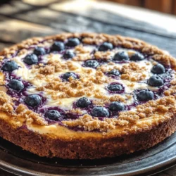 Are you ready to elevate your breakfast or snack game with a delightful treat that combines the richness of cream cheese with the burst of fresh blueberries? Look no further than the Blueberry Bliss Cream Cheese Coffee Cake. This scrumptious cake is not just a feast for the eyes; it’s a harmonious blend of flavors and textures that makes it an ideal choice for any time of day. Whether served warm with a cup of coffee or enjoyed as a sweet afternoon pick-me-up, this coffee cake is sure to be a crowd-pleaser.