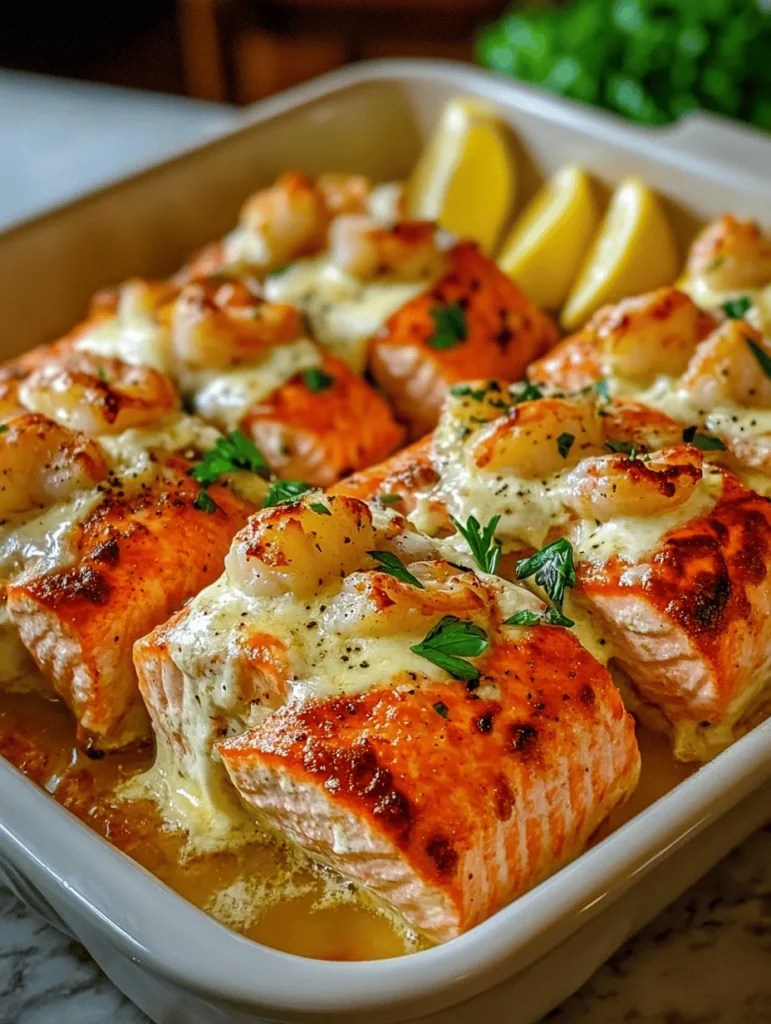 Imagine succulent salmon fillets bursting with a creamy, decadent filling of fresh crab and shrimp! This Elegant Crab and Shrimp Stuffed Salmon is a dish that captivates the senses with its vibrant colors and irresistible flavors. Perfect for special occasions or a comforting weeknight dinner, this recipe is not only delicious but also impressively elegant. With its blend of seafood, tangy lemon, and creamy cheese, it embodies luxury on a plate. If you're ready to dazzle your dinner guests or treat yourself to a gourmet meal at home, keep reading!