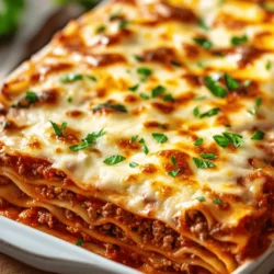 Lasagna is more than just a meal; it’s a cherished tradition that brings families together around the dinner table. This classic Italian dish has gained immense popularity worldwide, beloved for its rich layers of pasta, savory meat, and creamy cheese. Whether served at a festive gathering or a cozy family dinner, lasagna is synonymous with comfort food, evoking memories of shared moments and hearty laughter.