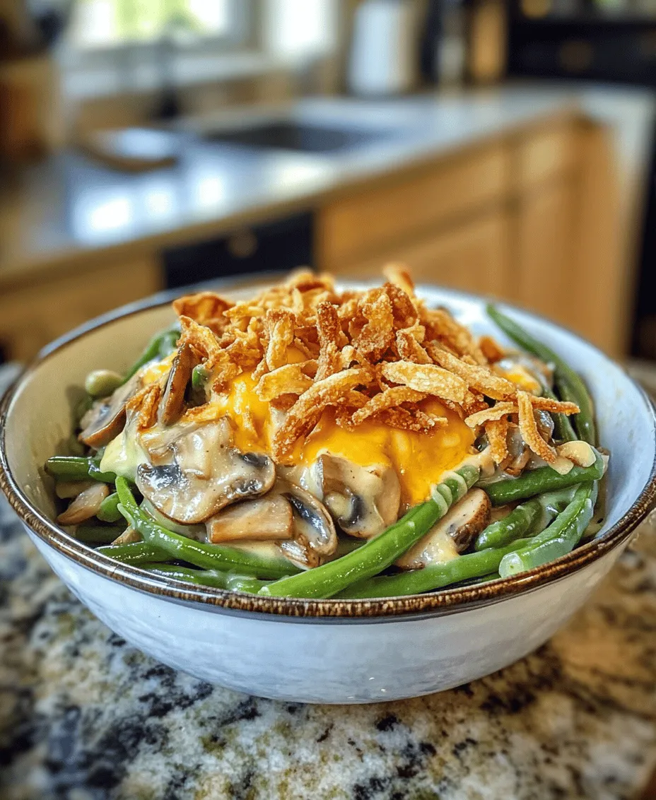 The Green Bean and Mushroom Symphony Casserole is a delightful and heartwarming dish that encapsulates the essence of comfort food. This casserole brings together the fresh, vibrant flavors of green beans and mushrooms, creating a harmonious blend of textures and tastes that is sure to please any palate. As we gather around the dinner table, it is dishes like this one that evoke feelings of nostalgia, warmth, and togetherness.