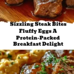 Elevate your breakfast with these Sizzling Steak Bites & Fluffy Eggs! This protein-packed dish features tender sirloin steak marinated to perfection, paired with creamy scrambled eggs that melt in your mouth. Ready in just 30 minutes, it's the perfect way to impress family or guests for any occasion. Whether you're hosting brunch or enjoying a cozy weekend morning, this recipe offers an explosion of flavors and textures. Discover how to create this classic American breakfast staple with a modern twist today!