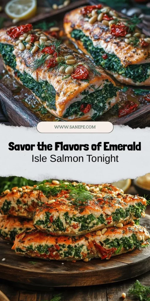 Dive into the vibrant flavors of Emerald Isle Salmon, a dish that merges the richness of salmon with fresh herbs and vegetables for a truly delightful meal. Perfect for any occasion, this recipe not only impresses with its elegant presentation but also prioritizes health with salmon's omega-3 fatty acids and nutrient-dense ingredients. Discover the easy steps to create this culinary masterpiece in your own kitchen! #EmeraldIsleSalmon #HealthyEating #SeafoodRecipe #EasyDinner #CulinaryJourney #FoodieFinds