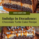 Indulge in the rich and decadent flavors of Chocolate Turtle Cake, a show-stopping dessert perfect for any occasion. With layers of moist chocolate cake, creamy caramel, and crunchy pecans, this cake is a delightful twist on the classic turtle candies. Easy to customize and visually stunning, it's sure to impress your guests. Perfect for birthdays, gatherings, or a sweet treat for yourself! Bake this masterpiece today! #ChocolateTurtleCake #Baking #Dessert #SweetTreats #HomeBaking #ChocolateLovers #Foodie