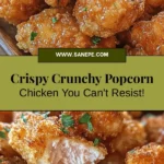 Discover the ultimate comfort food with this Crunchy Popcorn Chicken Delight recipe! Perfectly marinated in buttermilk and seasoned to perfection, these bite-sized pieces of juicy chicken are fried to a crispy, golden finish that’s simply irresistible. Whether you’re hosting a game day party or enjoying a cozy family dinner, this flavor-packed dish is sure to impress. Easy to make and endlessly customizable, you can serve it with a variety of dipping sauces and sides for a meal that everyone will love. Dive into this delightful crispy adventure and elevate your dinner game!