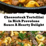 Savor the delicious blend of comforting tortellini and classic cheesesteak flavors with this hearty cheesesteak tortellini in rich provolone sauce recipe. Perfect for family dinners or indulgent evenings at home, this dish combines tender flank steak, sautéed vegetables, and a creamy provolone cheese sauce for a mouthwatering experience. Easy to make and customizable, it's great for impressing guests or enjoying a satisfying meal any night of the week. Try it out and elevate your dinner routine!