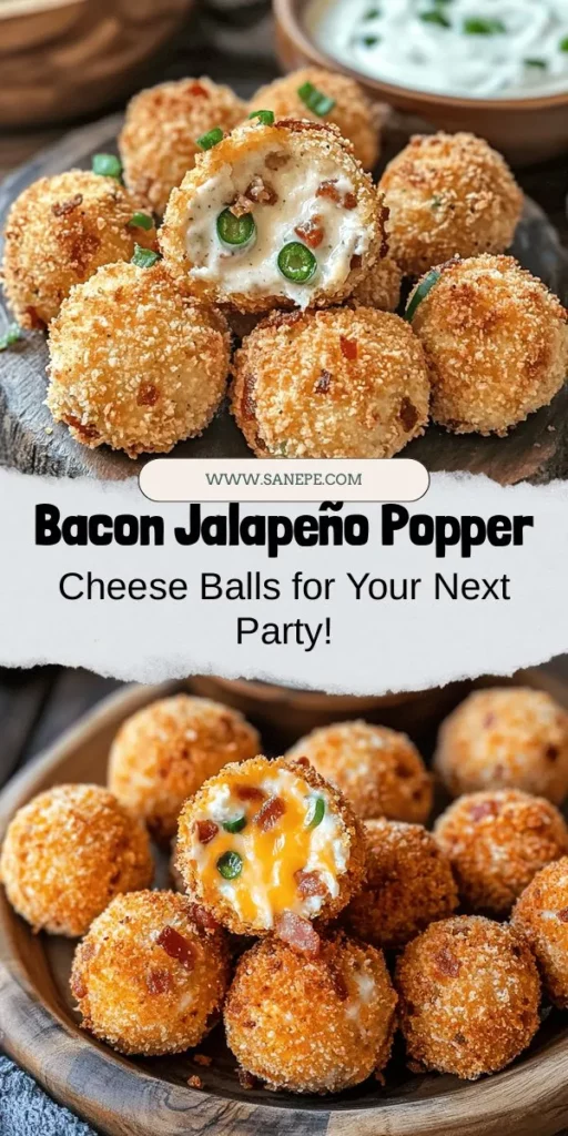 Looking for a crowd-pleasing appetizer? Try these bacon jalapeño popper cheese balls! Packed with creamy cheese, crispy bacon, and a spicy kick from jalapeños, they're perfect for game day, family gatherings, or cozy nights in. Easy to make and even easier to enjoy, these cheesy delights will impress everyone at your next event. Serve with your favorite dipping sauces for an irresistible treat! #CheeseBalls #Appetizers #GameDayFood #JalapenoPoppers #BaconRecipes