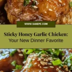 If you're in search of a delicious comfort food that will bring everyone to the dinner table, look no further than Sweet & Sticky Honey Garlic Chicken! This mouthwatering dish features a perfect blend of sweet honey, aromatic garlic, and a savory touch, all enveloped in a luscious sticky glaze that adds an irresistible charm to every bite. Ideal for weeknight dinners or special occasions, this recipe is not only easy to prepare but also adaptable for different dietary needs—simply swap out ingredients like soy sauce for gluten-free options or adjust the honey for a lighter version. As you dive into the cooking process, marination plays a key role in enhancing the flavor and tenderness of the chicken. Marinate your chicken thighs in a delightful mixture of honey, soy sauce, garlic, rice vinegar, sesame oil, and ginger, allowing it all to soak in for that maximum flavor punch. Your taste buds will thank you! When cooking, mastering the pan-searing technique is vital for achieving that glorious golden-brown crust, locking in juicy goodness. The signature honey garlic sauce is created by mixing key ingredients like soy sauce and cornstarch, resulting in a thick glaze that clings to the succulent chicken pieces. With each component working in harmony, you'll enjoy a dish that's rich in flavor and wholesome ingredients. Serve your Sweet & Sticky Honey Garlic Chicken over steaming rice, toss it in a salad, or enjoy it alongside fresh vegetables for a well-rounded meal. Garnished with sesame seeds and green onions, this