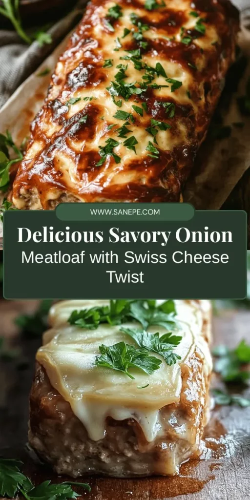 Looking for a comforting twist on a classic dish? Try this savory onion meatloaf with fondant Swiss cheese! Packed with flavor from ground beef, pork, caramelized onions, and aromatic garlic, this meatloaf is elevated by creamy fondant Swiss cheese. Perfect for family dinners or special occasions, it's sure to impress! Follow our easy step-by-step guide to create this delightful dish that will become a favorite at your table. #Meatloaf #ComfortFood #HomeCooking #SavoryRecipes #Foodie #DinnerIdeas