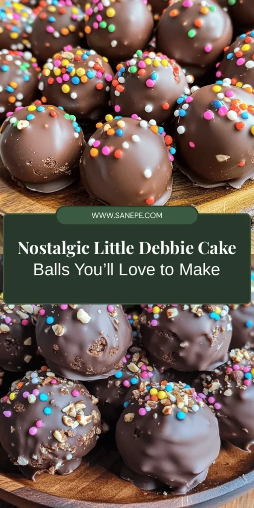 Indulge in the nostalgia of childhood with this Little Debbie Cake Balls recipe! Transform your favorite snack cakes into delightful bite-sized treats that are perfect for any occasion. With simple ingredients and endless flavor combinations, these easy-to-make cake balls are sure to impress. Dress them up with fun toppings and enjoy the sweet memories they bring. Get ready to create your own batch of joy! #LittleDebbie #CakeBalls #NostalgicTreats #DessertIdeas #EasyRecipes #BakingFun