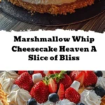 Satisfy your sweet cravings with this dreamy Marshmallow Whip Cheesecake! Combining the classic creaminess of cheesecake with fluffy marshmallows and a crunchy graham cracker crust, each bite is pure bliss. Easy to make in just 20 minutes plus a little chill time, it's perfect for any occasion, from birthday parties to summer picnics. With options to customize, whether you prefer a fruity twist or a dairy-free version, this cheesecake will be a crowd-pleaser. Dive into dessert heaven and enjoy every delicious slice!