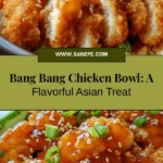 Discover the vibrant flavors of the Bang Bang Chicken Bowl Delight, an irresistible Asian-inspired dish that combines crispy chicken, creamy Bang Bang sauce, fluffy rice, and fresh vegetables. Perfect for weeknight dinners, this easy-to-make recipe is sure to impress both novice cooks and seasoned chefs. Enjoy a delicious collage of textures and colors that can be customized to suit your tastes. Make it healthier by baking the chicken or adding extra veggies, and don’t forget to pair it with a refreshing drink! Dive into this tasty treat and bring a taste of Asian cuisine to your table.